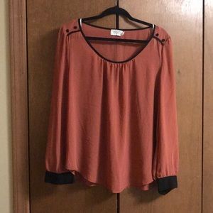 Perch by Blu Pepper burnt Orange Top